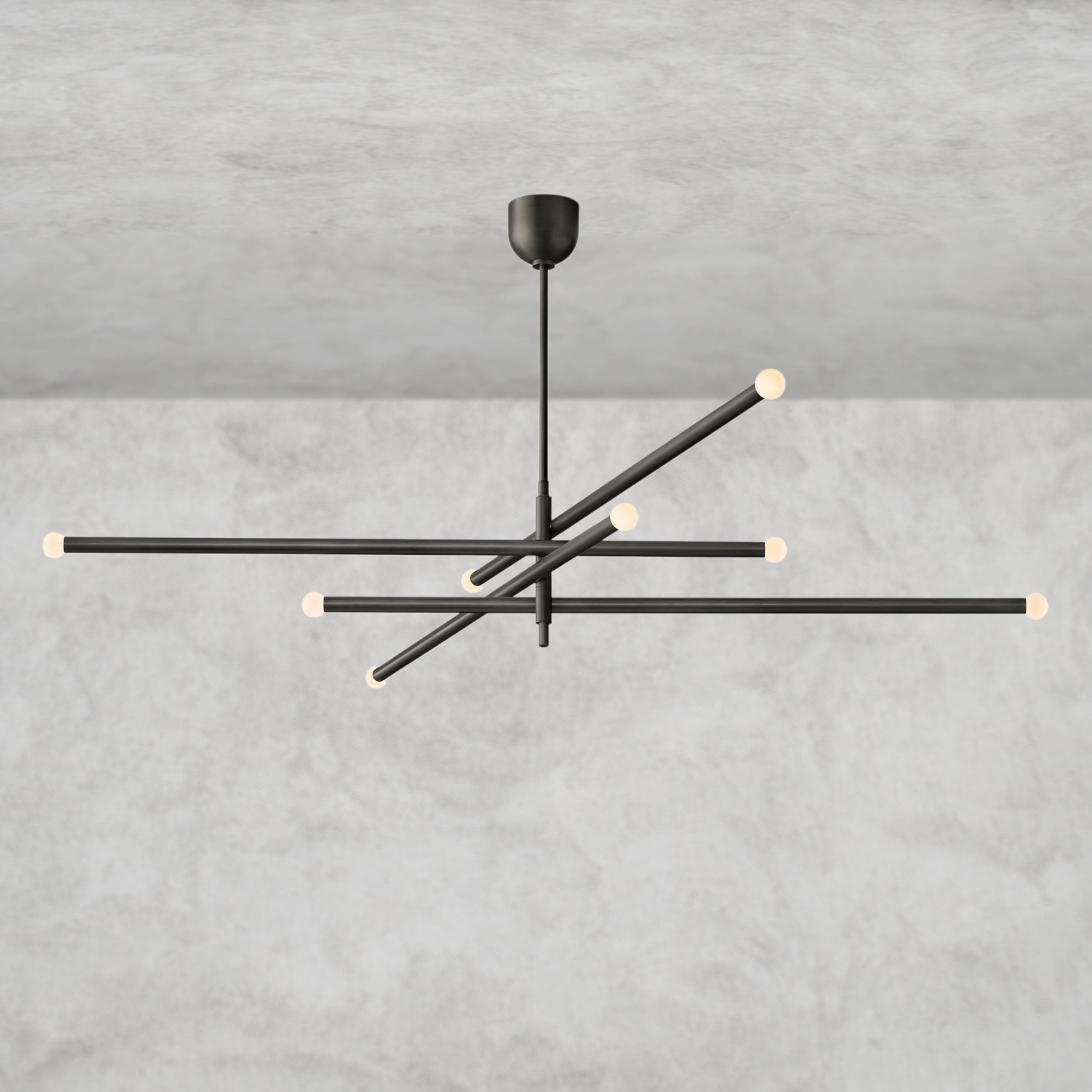 ROUSSEAU 8-LIGHT MOBILE ORB CHANDELIER 53", 68"